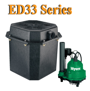 Myers ED33 Series - 1/3 HP Sink Pump System