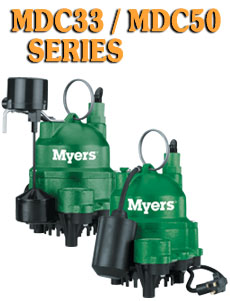 Myers MDC Series -Cast Iron Submersible Sump Pumps