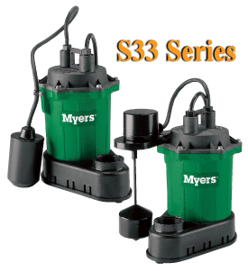 Myers S33 Series - 1/3 HP Residential Sump Pumps