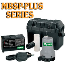 Myers MBSP Plus Series-12 Volt Battery Sump Pump System