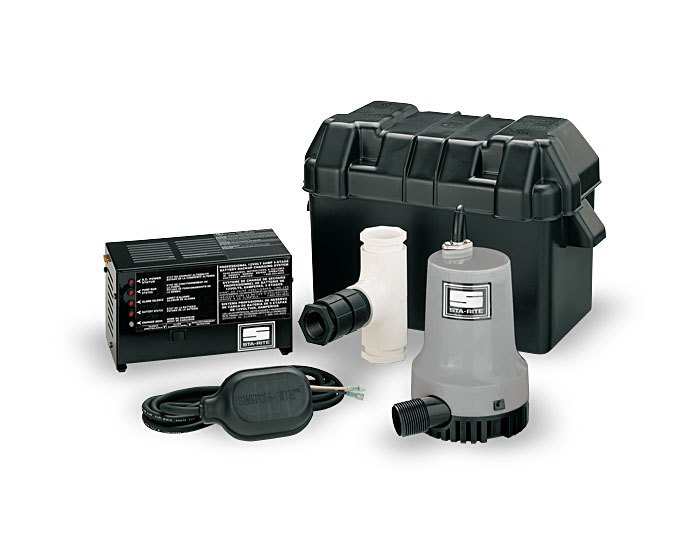 Sta-Rite Battery Back-Up Sump Pump, 47 GPM 