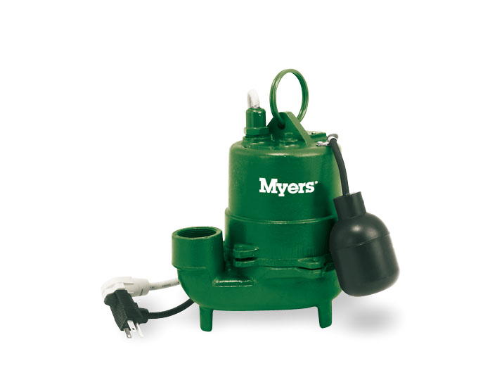 Myers High-Temperature 1/3 HP Cast Iron Effluent Pump