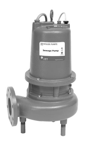 Goulds Submersible Sewage Pump w/ Dual Seal & Sensor 