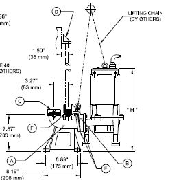 BJM 316 Cast Stainless Slide Rails- 2 In. Discharge
